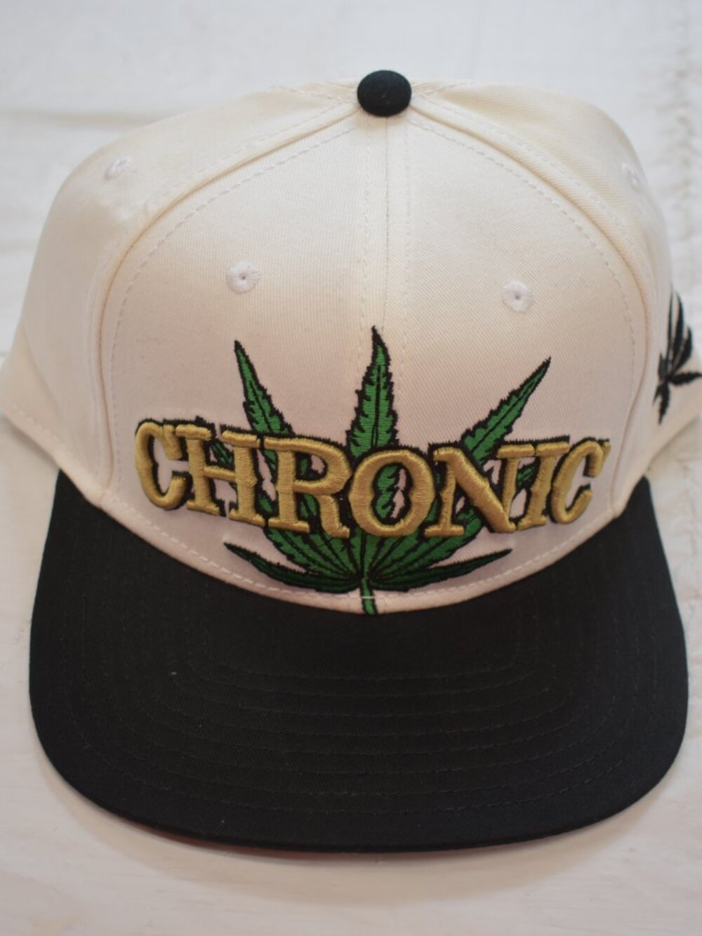 Neon Lights Chronic Snapback Hat New White Black Cotton Weed Leaf Baseball Cap